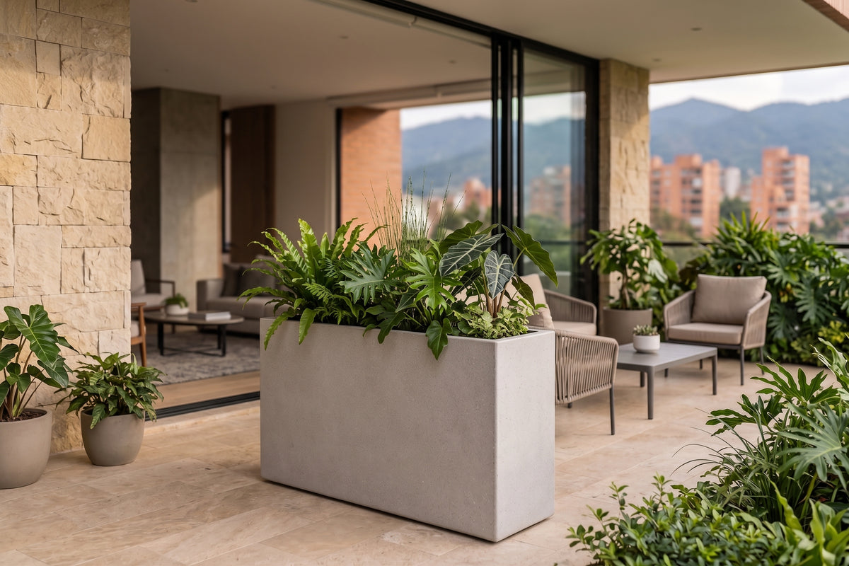 Jardinera en Concreto 100x30x70 cm