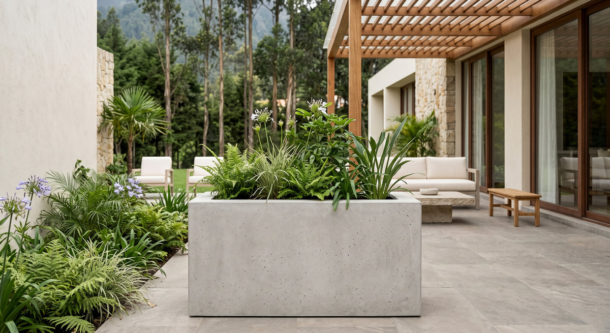 Jardinera en Concreto 110x50x60 cm