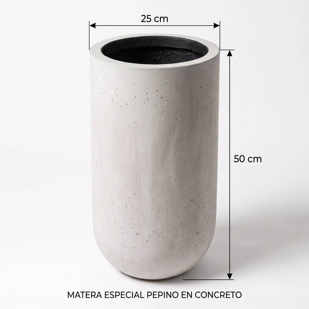 Matera Especial Pepino en Concreto 25x50 cm — foto 5 de 5