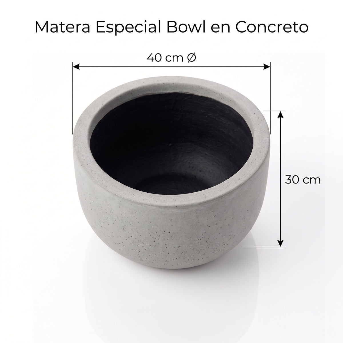 Matera Especial Bowl en Concreto 40x30 cm — foto 5 de 5