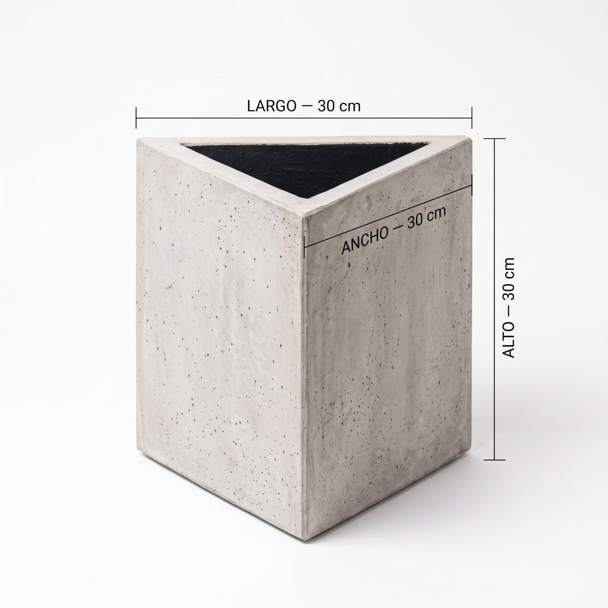 Triangular en Concreto 30x30x30 cm — foto 5 de 5