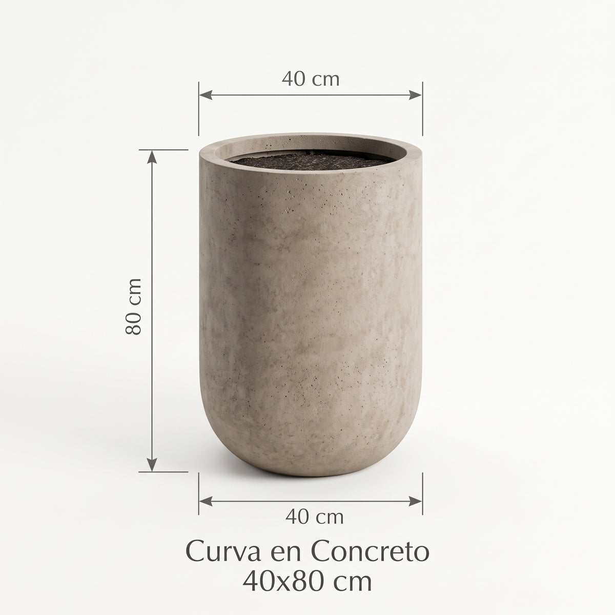 Curva en Concreto 40x80 cm — foto 5 de 5