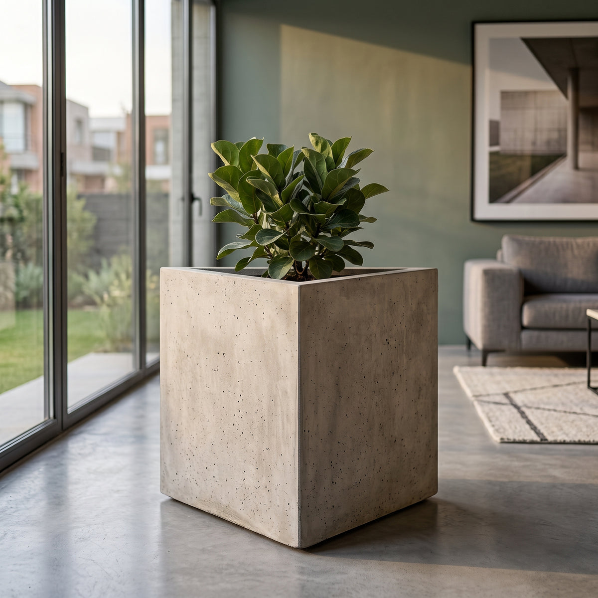Triangular en Concreto 60x60x70 cm