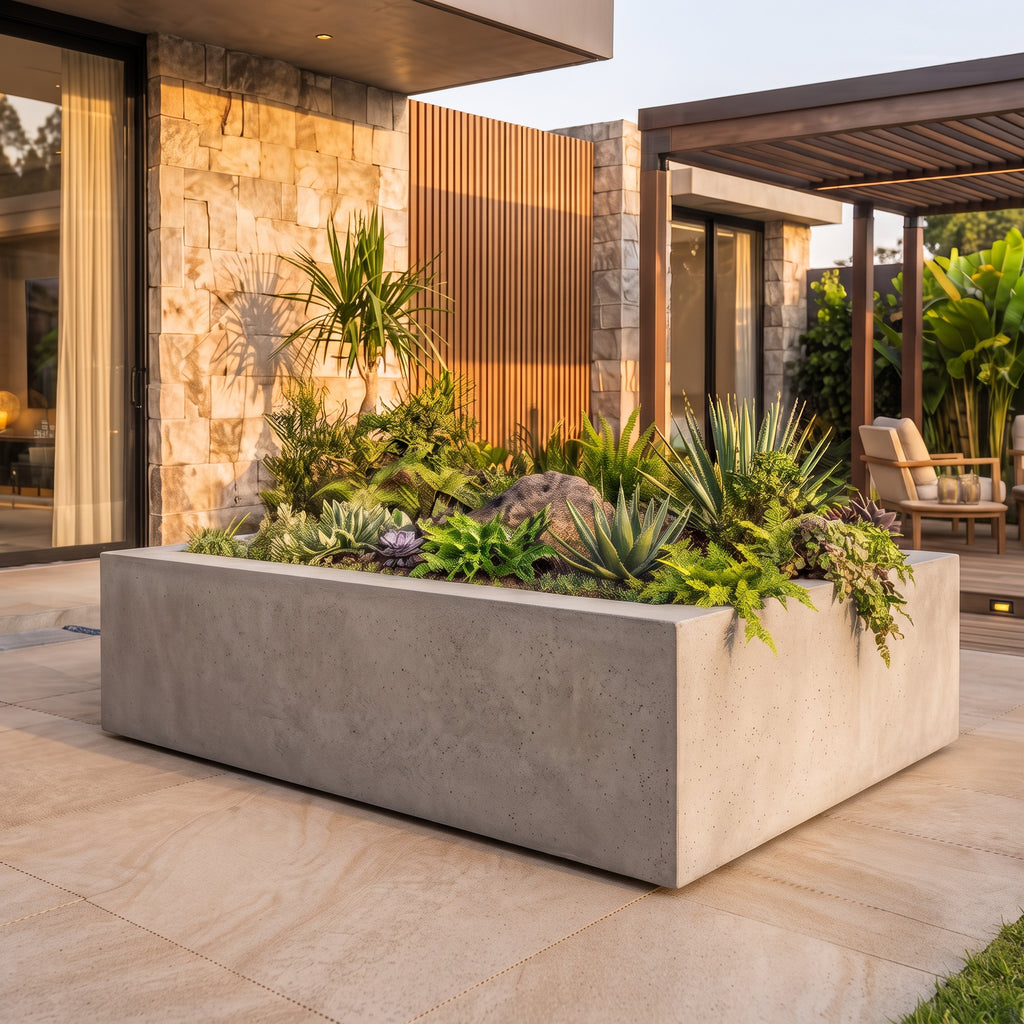 Jardinera en Concreto 110x100x40 cm