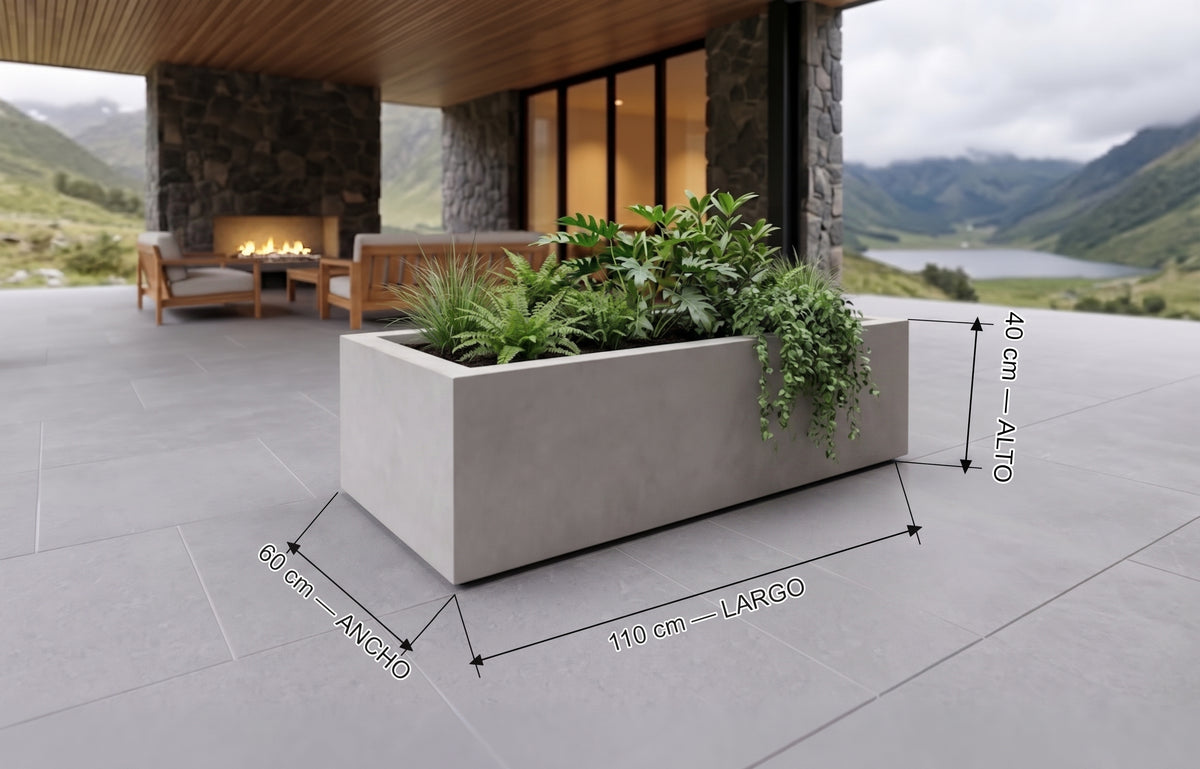 Jardinera en Concreto 110x60x40 cm — foto 5 de 5