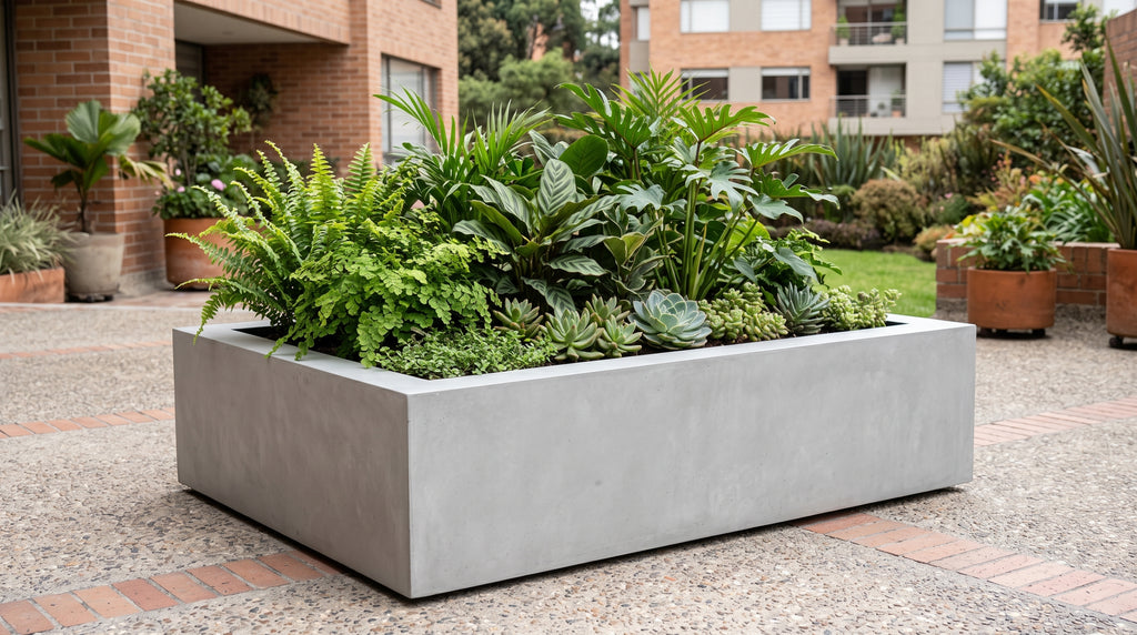 Jardinera en Concreto 100x70x30 cm