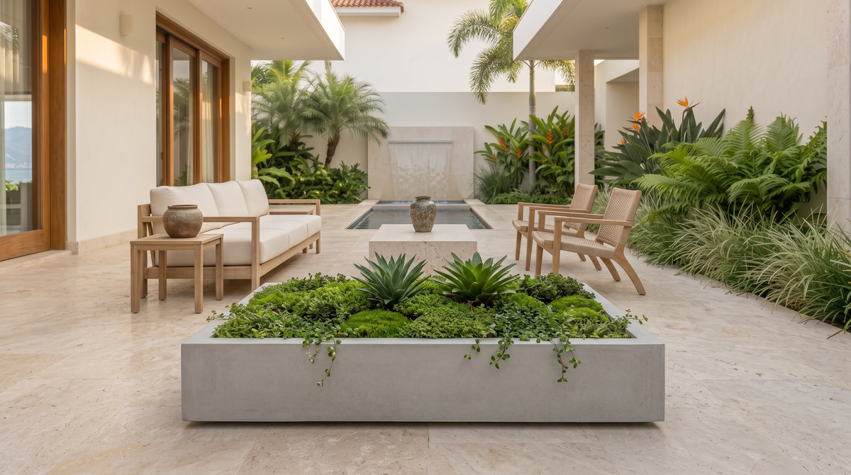 Jardinera en Concreto 110x60x20 cm
