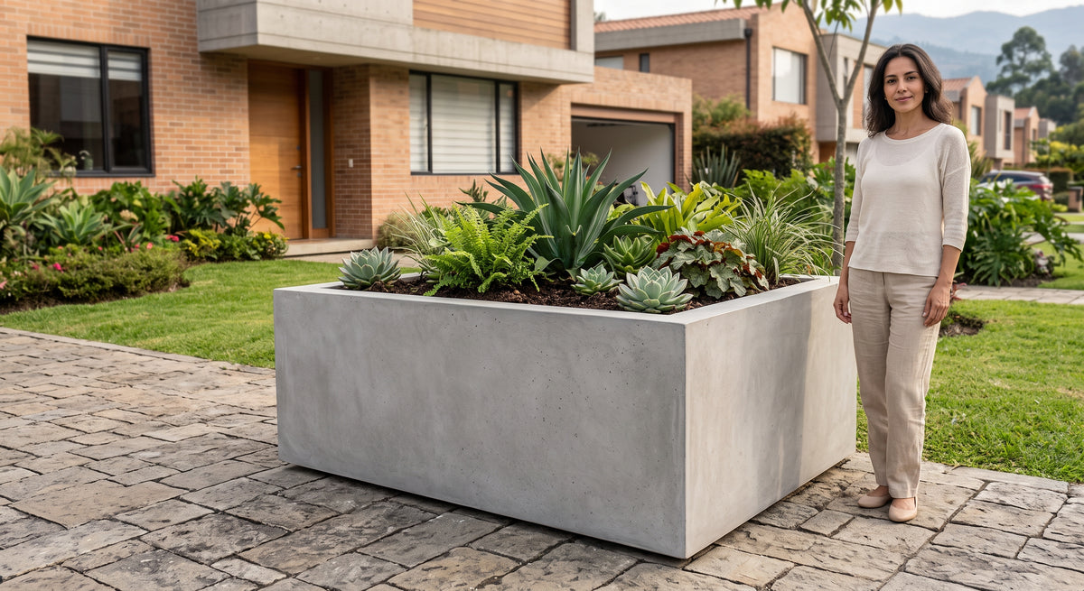 Jardinera en Concreto 100x90x60 cm — foto 3 de 5