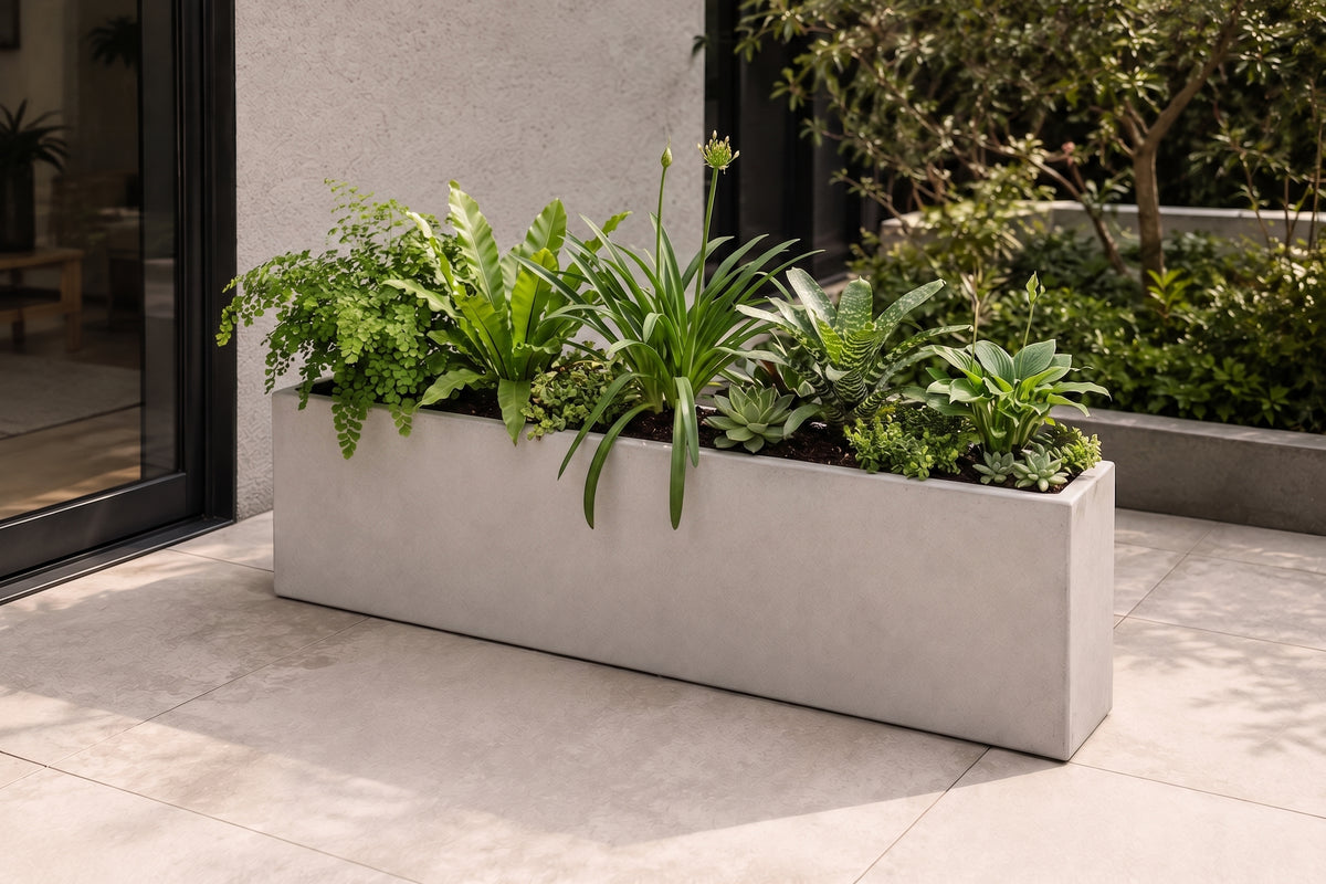 Jardinera en Concreto 100x20x50 cm