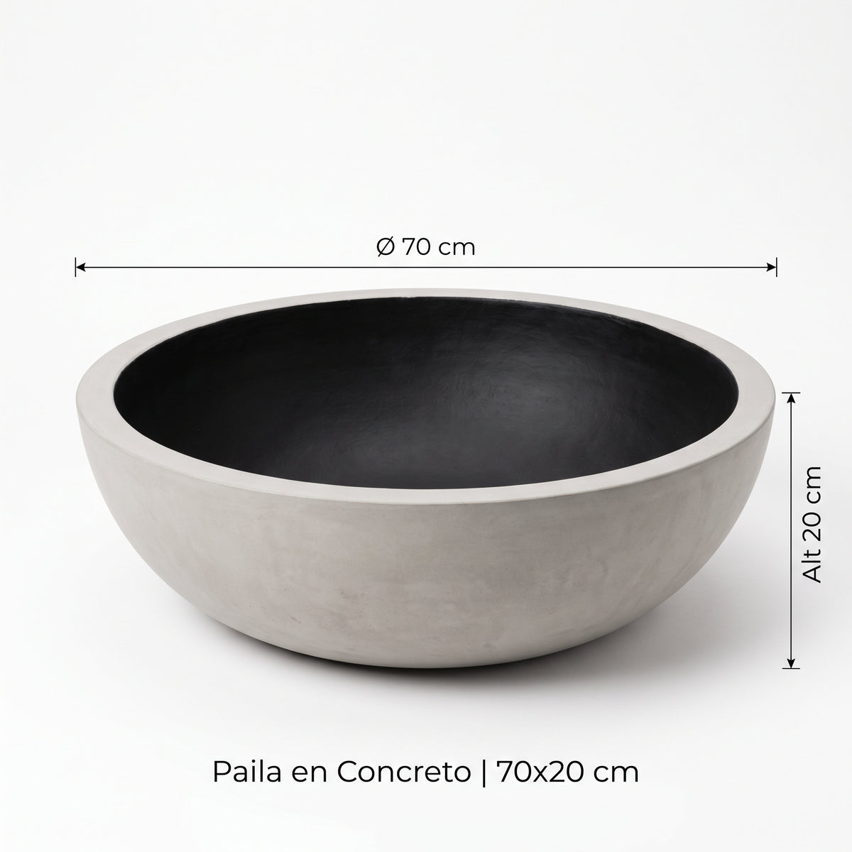 Paila en Concreto 70x20 cm — foto 5 de 5