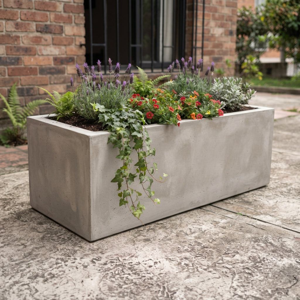 Jardinera en Concreto 100x50x40 cm