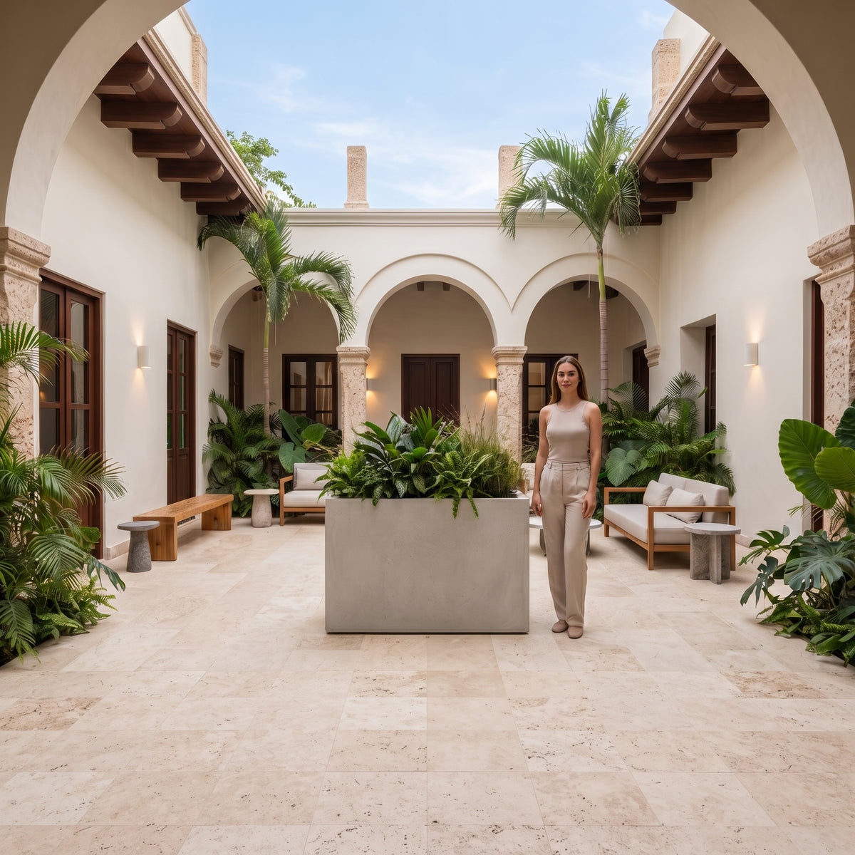 Jardinera en Concreto 110x50x110 cm