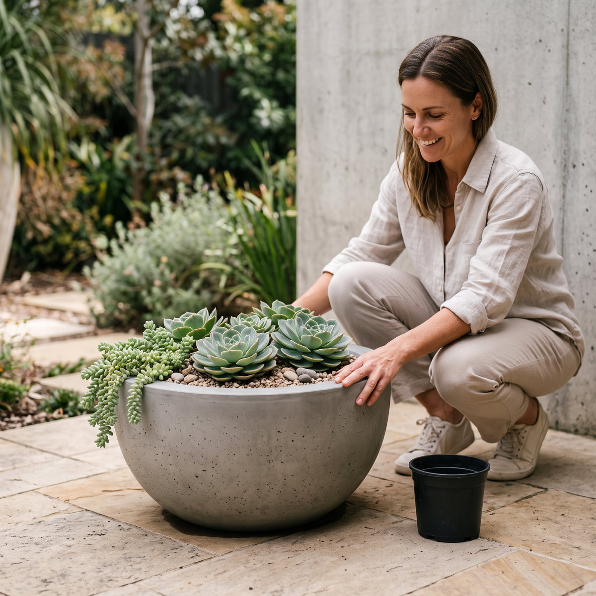 Matera Especial Bowl en Concreto 50x30 cm