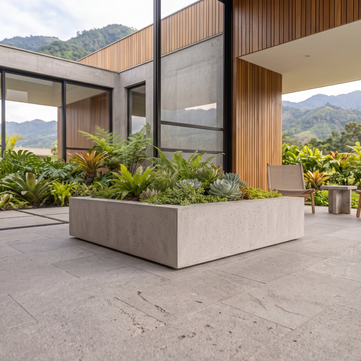 Jardinera en Concreto 110x100x30 cm