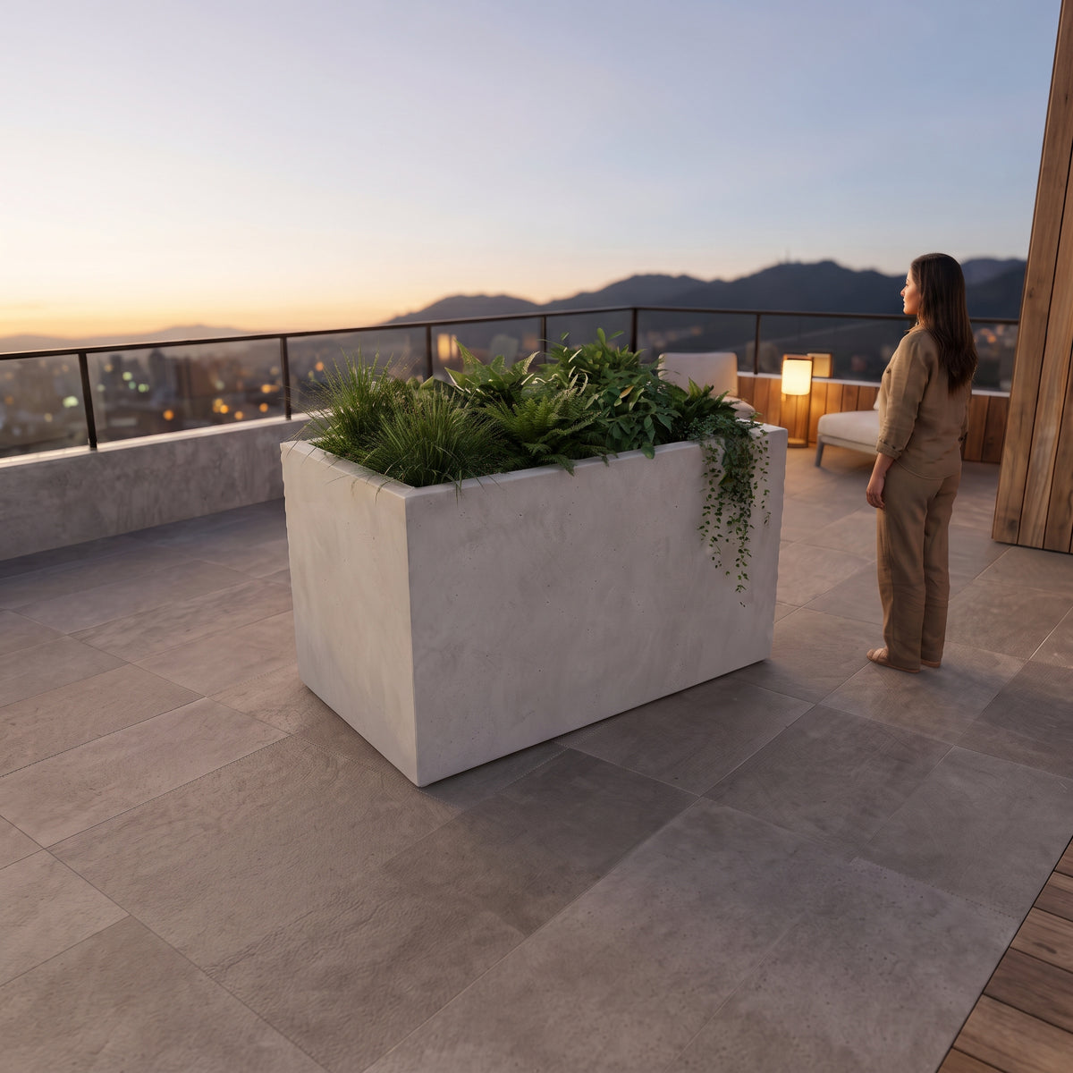 Jardinera en Concreto 110x60x70 cm