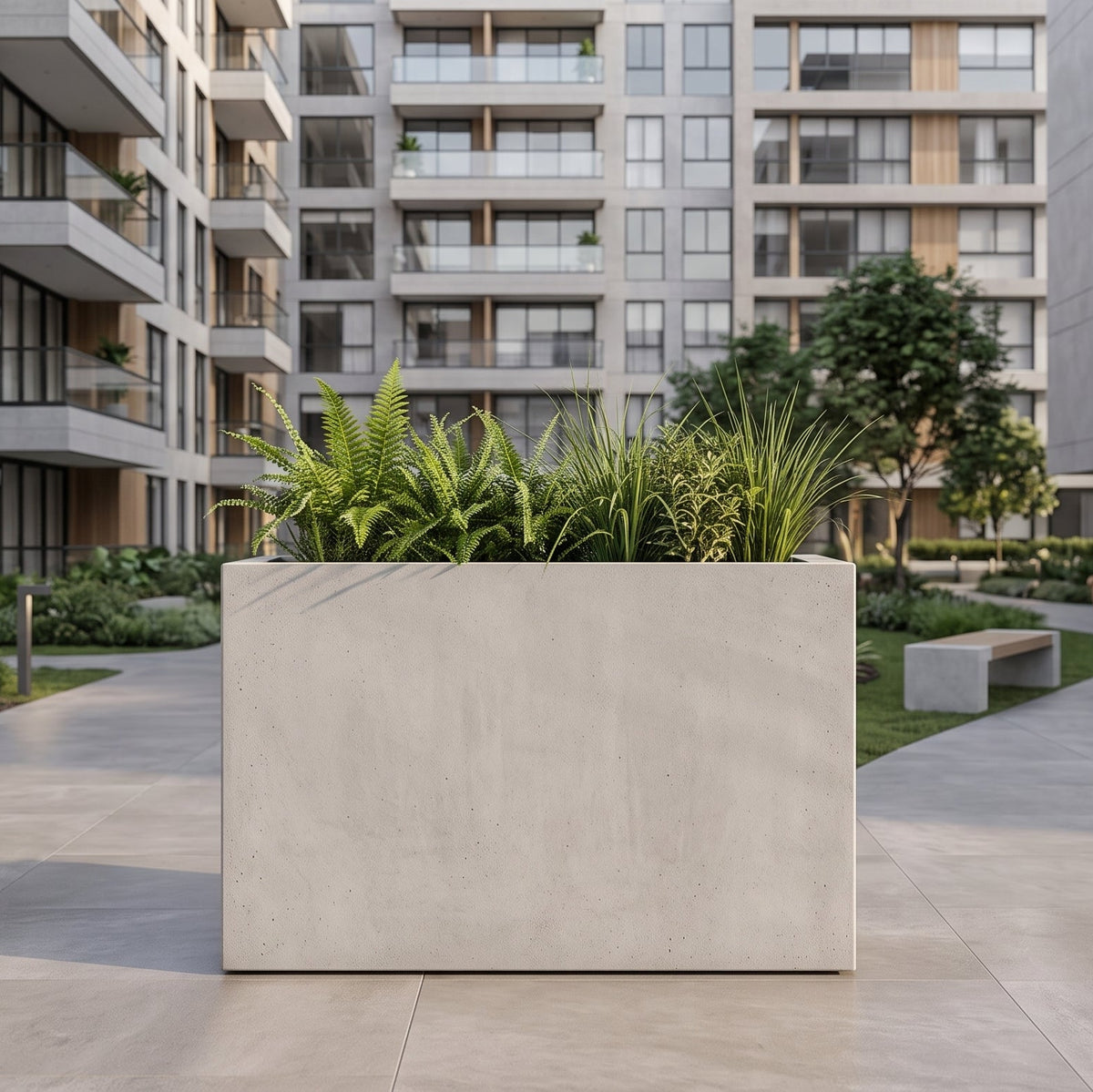 Jardinera en Concreto 110x30x90 cm