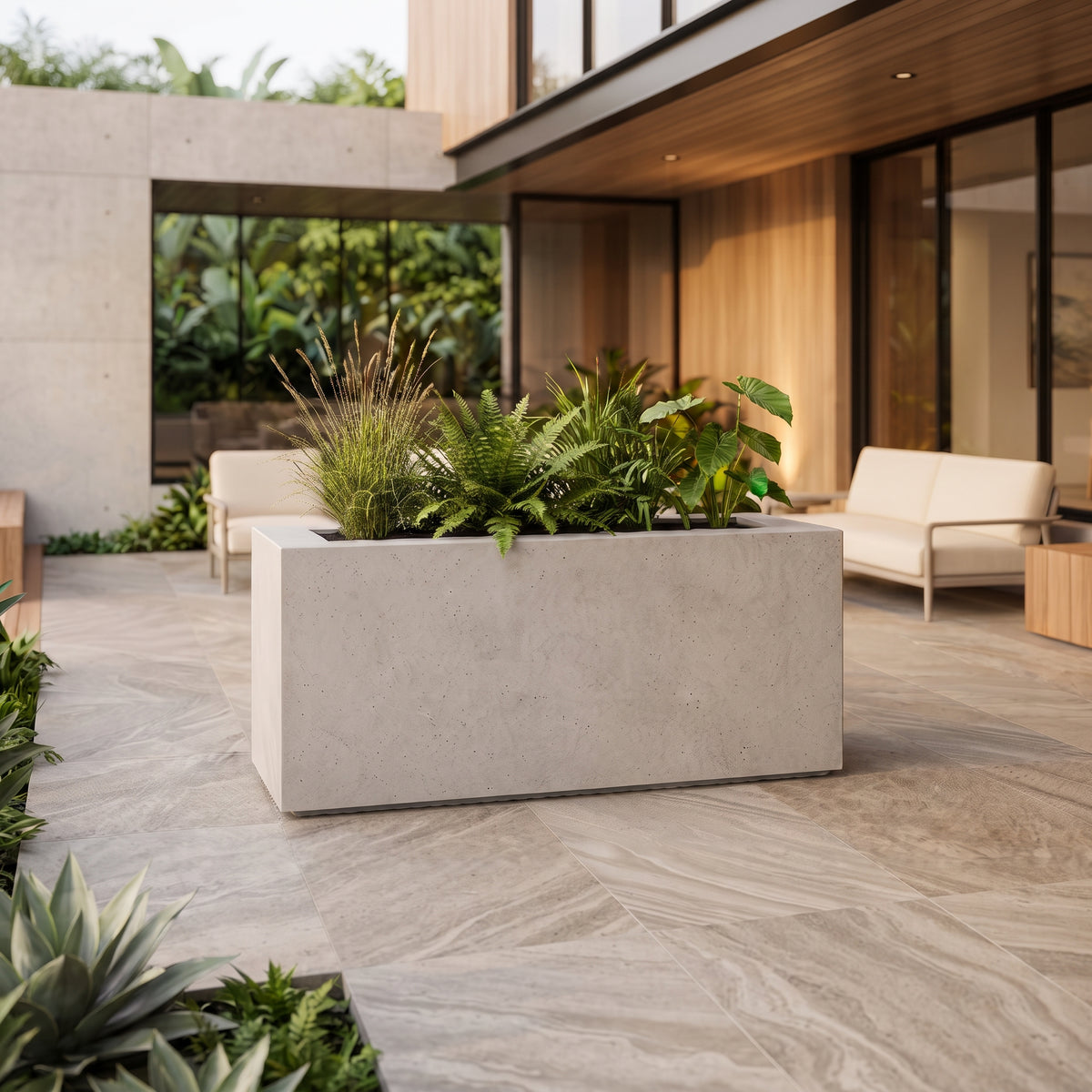 Jardinera en Concreto 110x50x50 cm