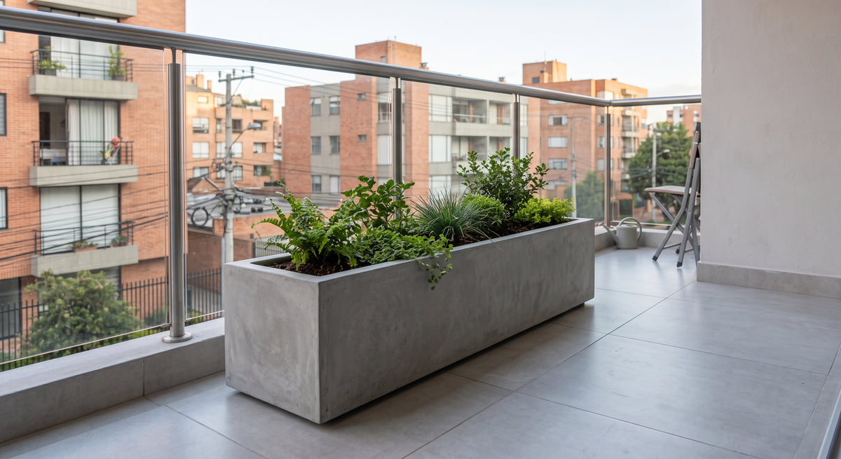 Jardinera en Concreto 110x20x40 cm