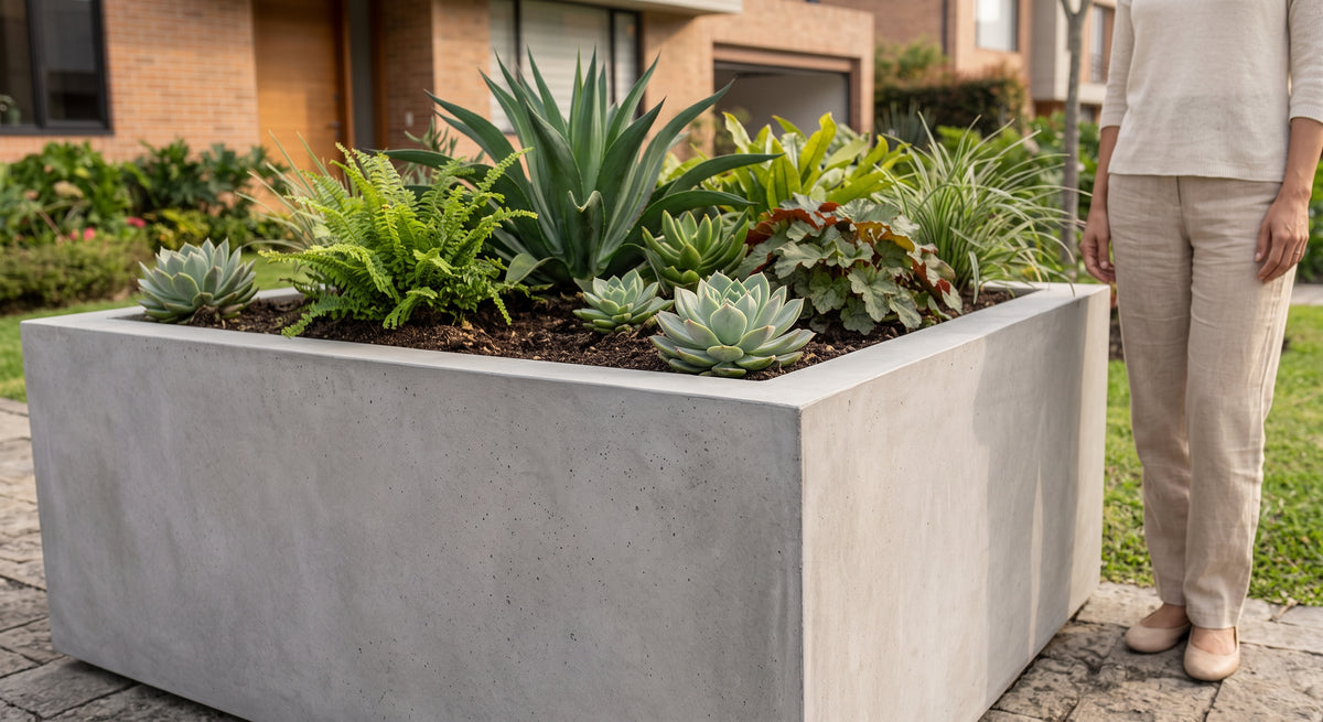 Jardinera en Concreto 100x90x60 cm — foto 4 de 5