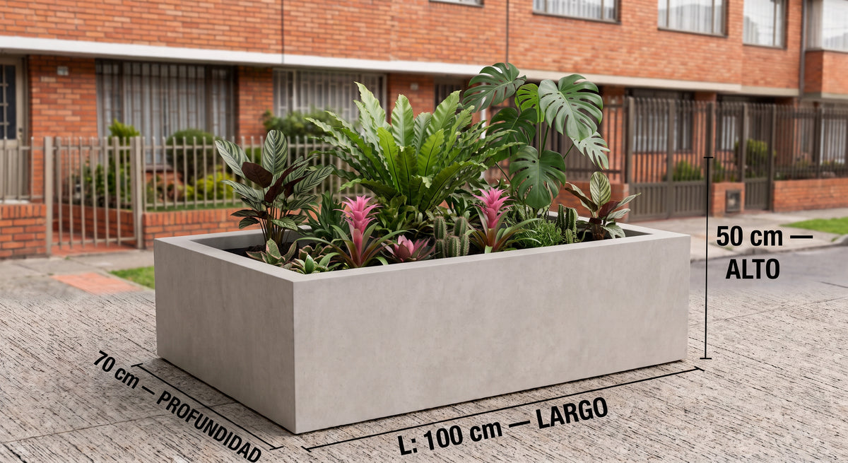 Jardinera en Concreto 100x70x50 cm — foto 5 de 5