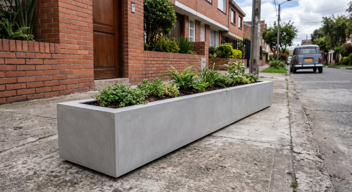 Jardinera en Concreto 110x20x20 cm