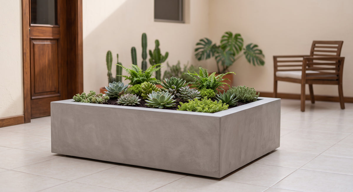 Jardinera en Concreto 100x80x30 cm — foto 4 de 5