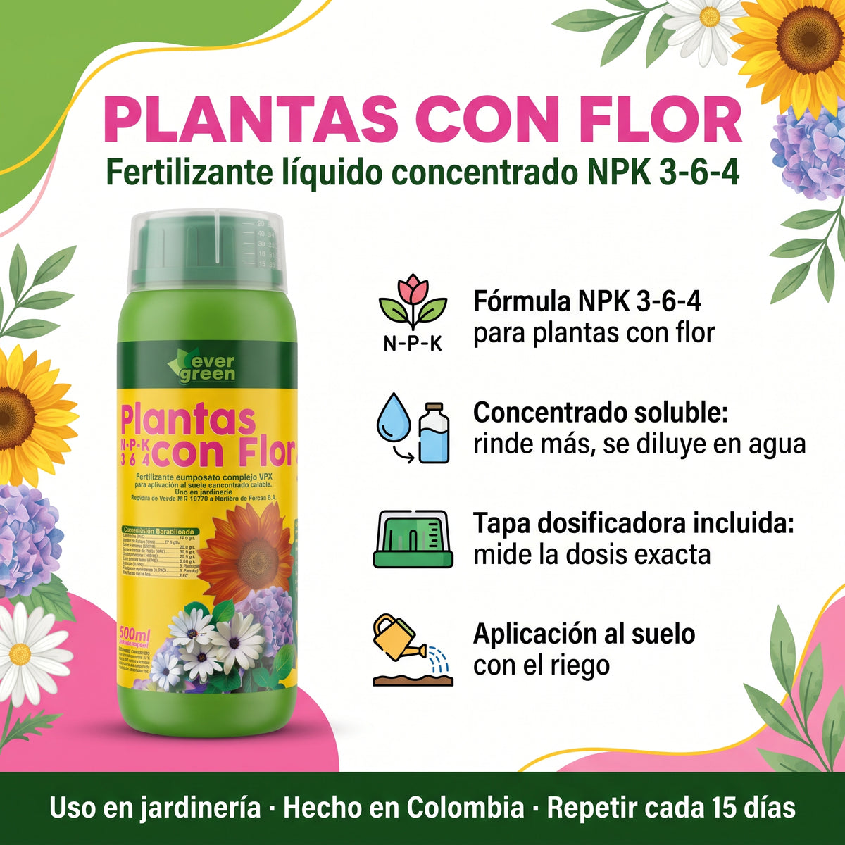 Fertilizante Evergreen Flor