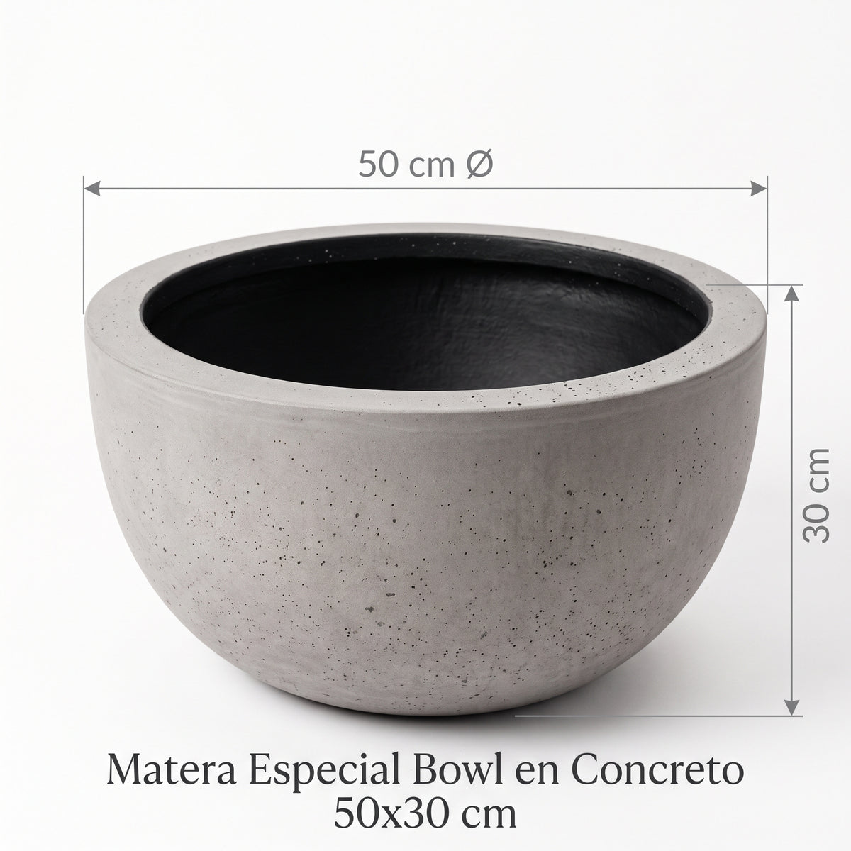 Matera Especial Bowl en Concreto 50x30 cm — foto 5 de 5