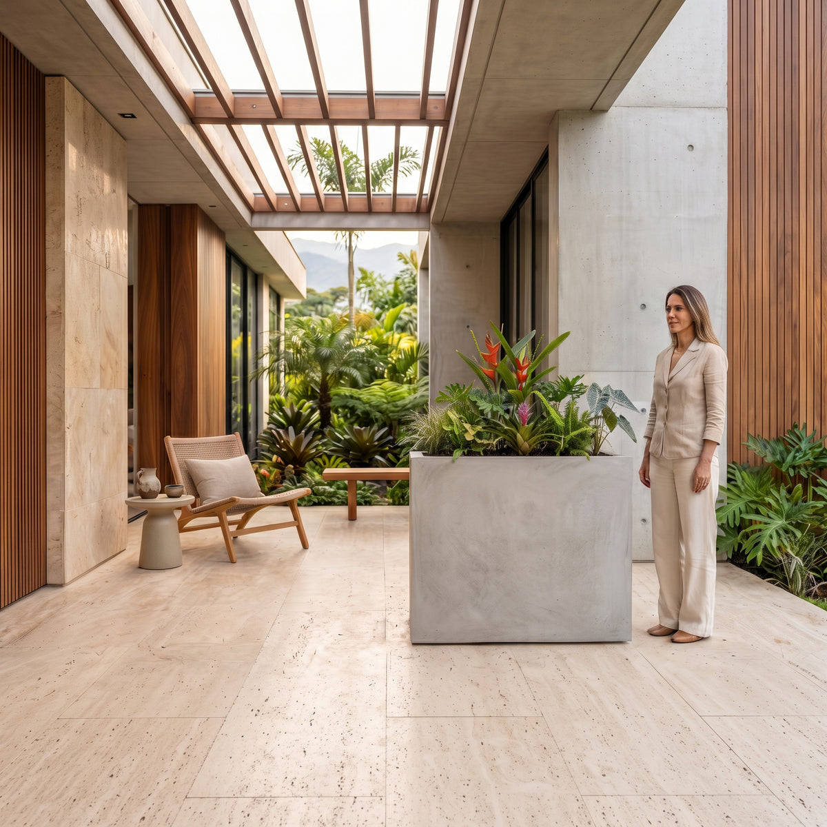 Jardinera en Concreto 110x50x90 cm