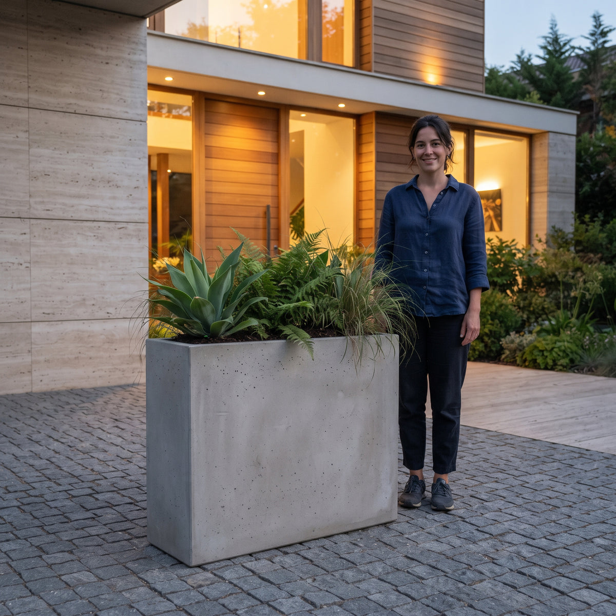 Jardinera en Concreto 110x40x110 cm