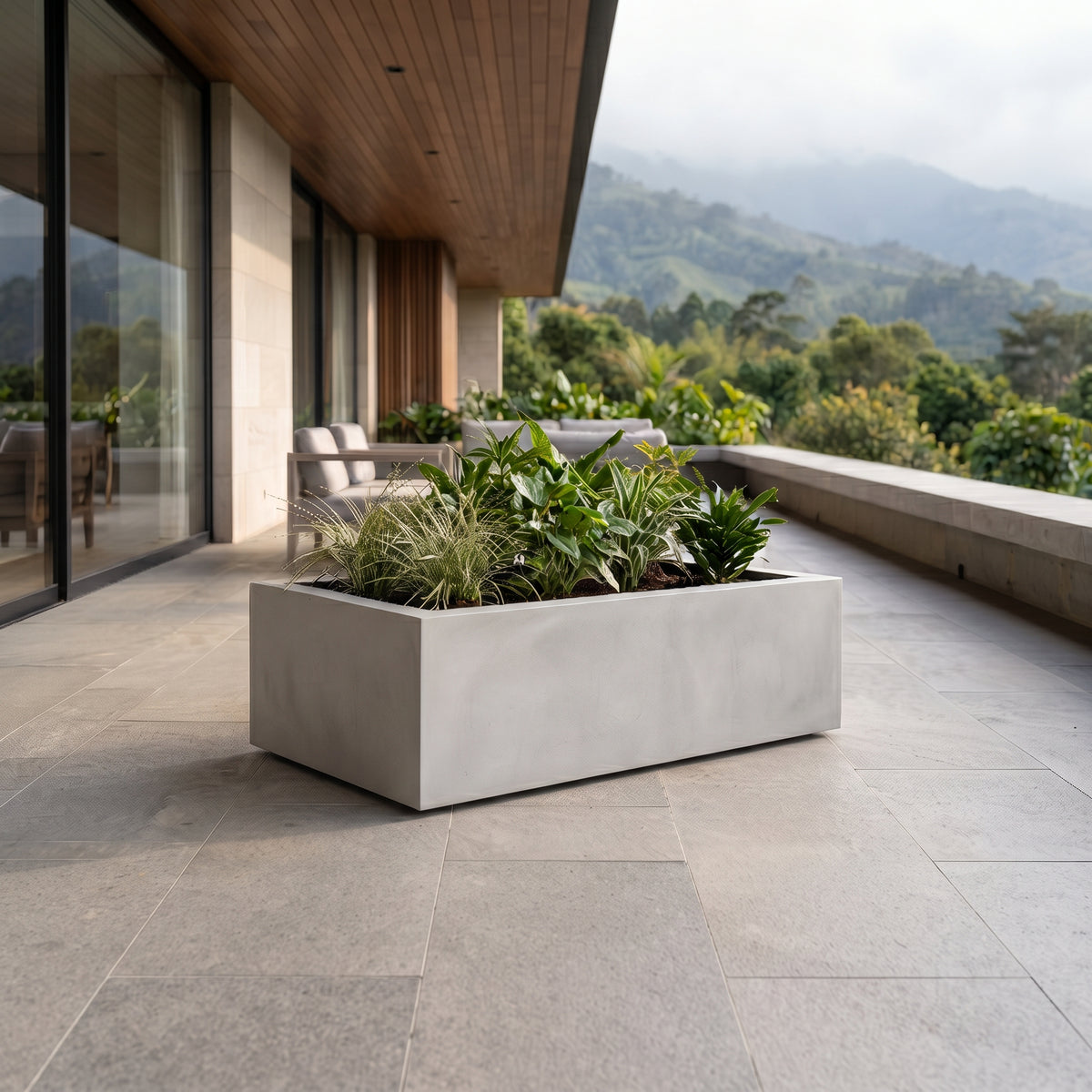 Jardinera en Concreto 110x60x50 cm