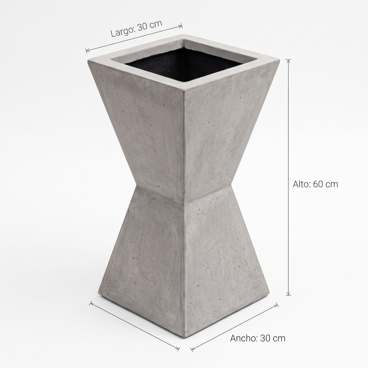 Reloj de arena en Concreto 30x30x60 cm — foto 5 de 5