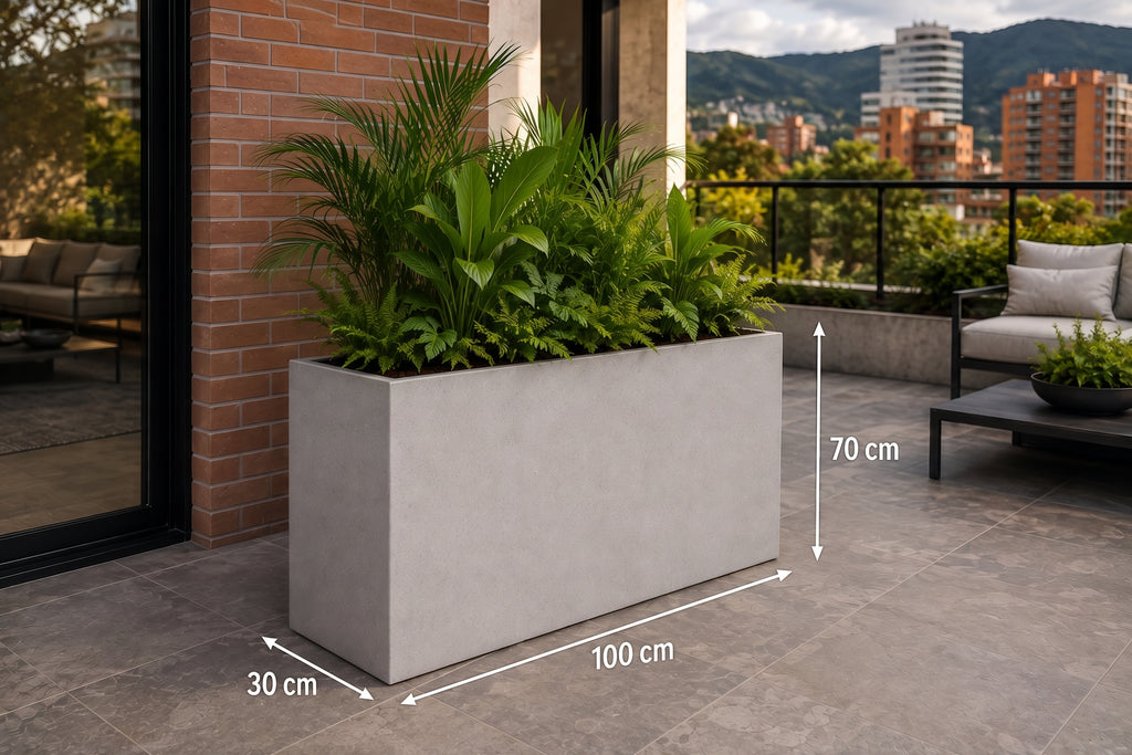 Jardinera en Concreto 100x30x70 cm — foto 5 de 5
