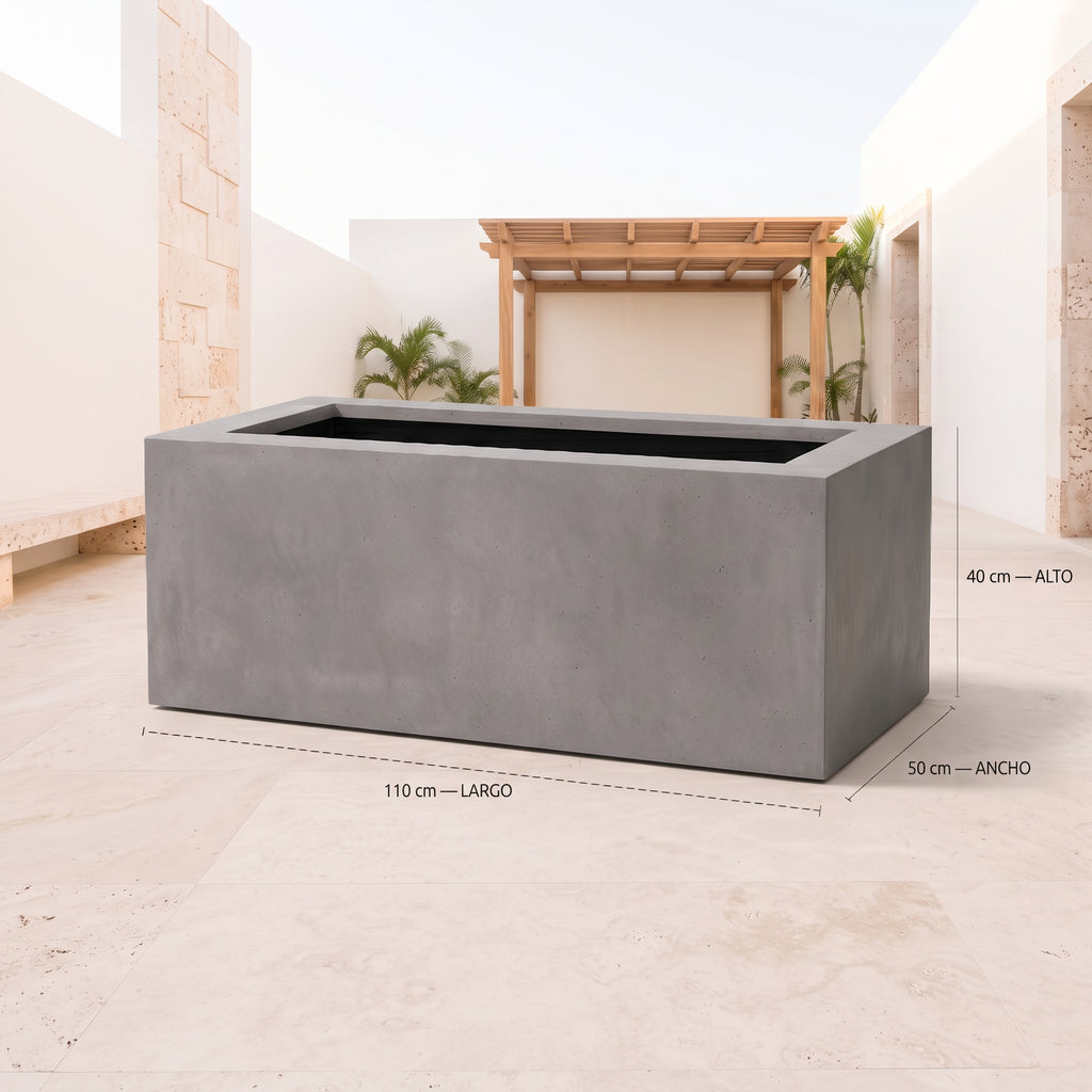 Jardinera en Concreto 110x50x40 cm