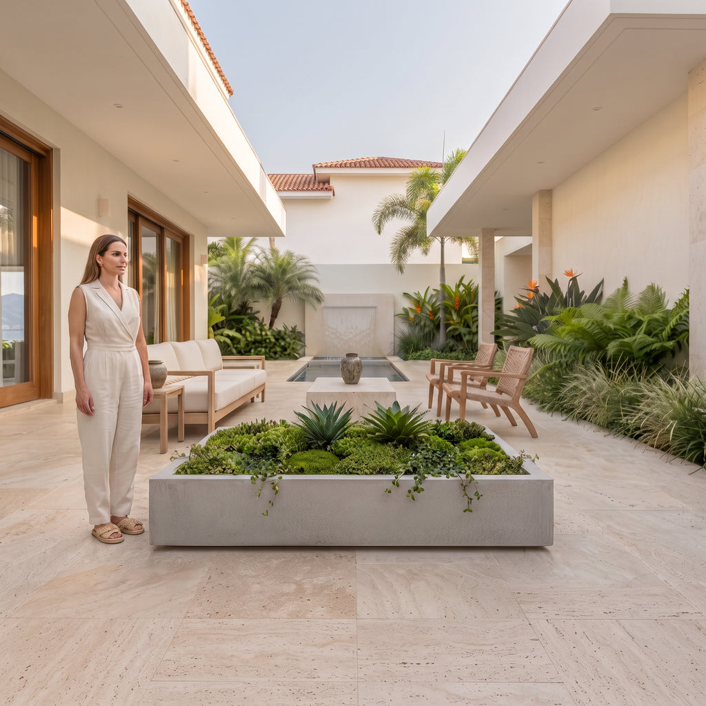 Jardinera en Concreto 110x60x20 cm
