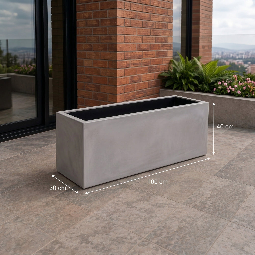 Jardinera en Concreto 100x30x40 cm — foto 5 de 5