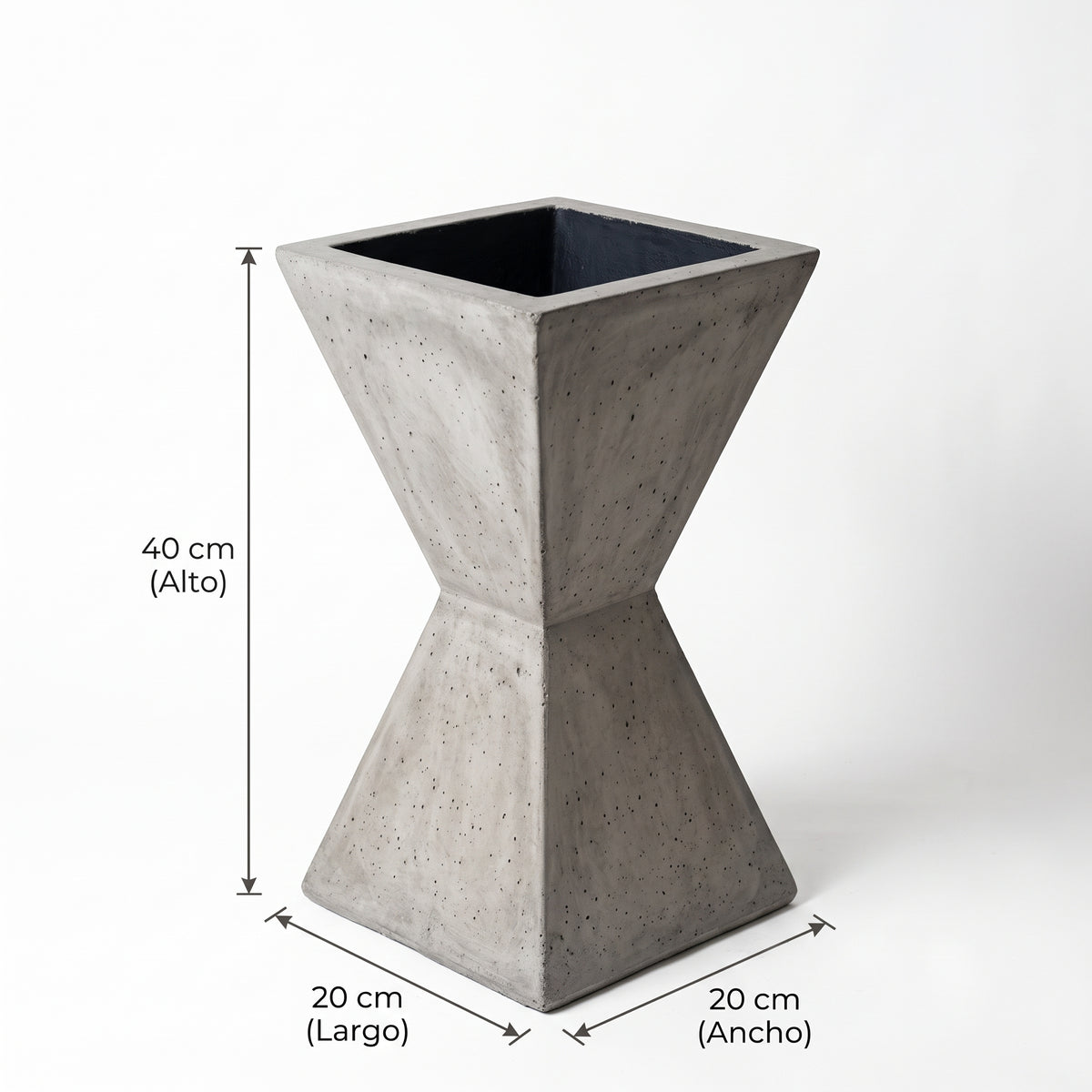 Reloj de arena en Concreto 20x20x40 cm — foto 5 de 5
