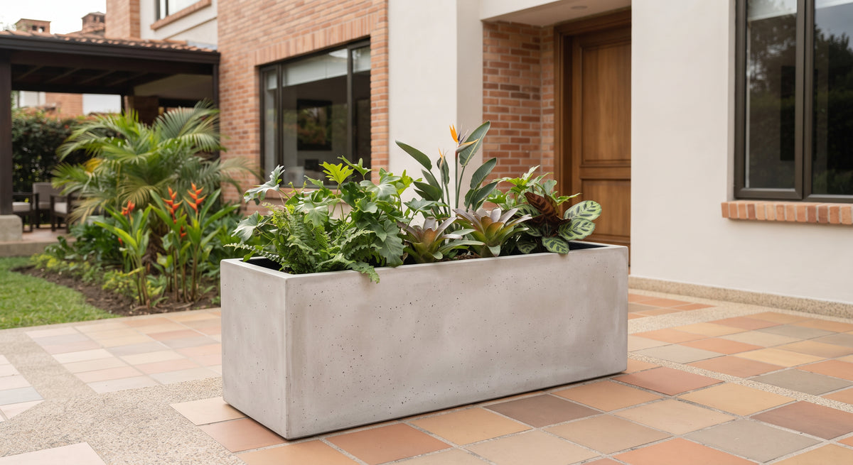 Jardinera en Concreto 100x40x50 cm