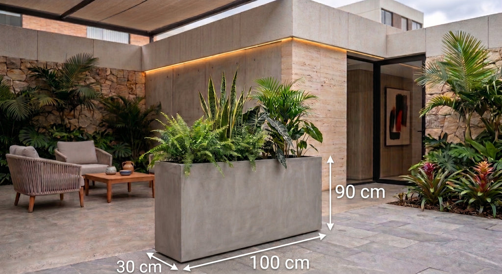 Jardinera en Concreto 100x30x90 cm — foto 5 de 5