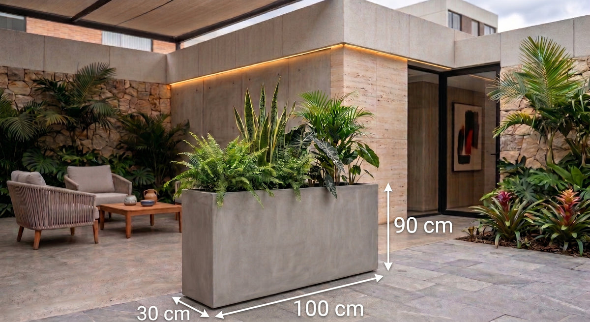 Jardinera en Concreto 100x30x90 cm — foto 5 de 5