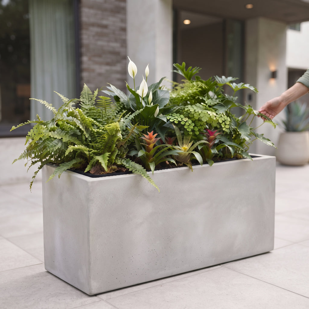 Jardinera en Concreto 100x40x70 cm