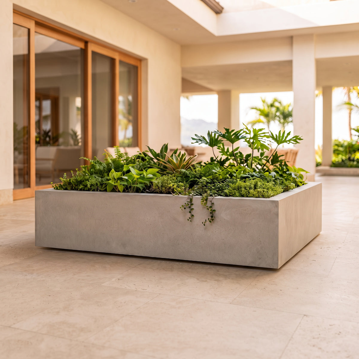 Jardinera en Concreto 110x60x20 cm