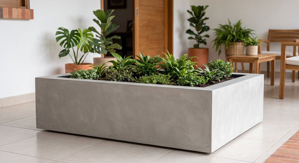 Jardinera en Concreto 100x80x30 cm