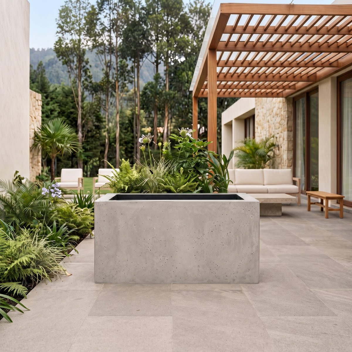 Jardinera en Concreto 110x50x60 cm
