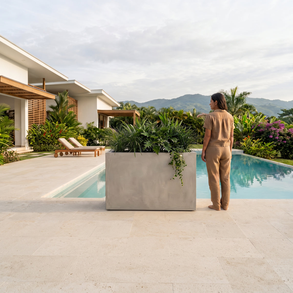 Jardinera en Concreto 110x60x80 cm