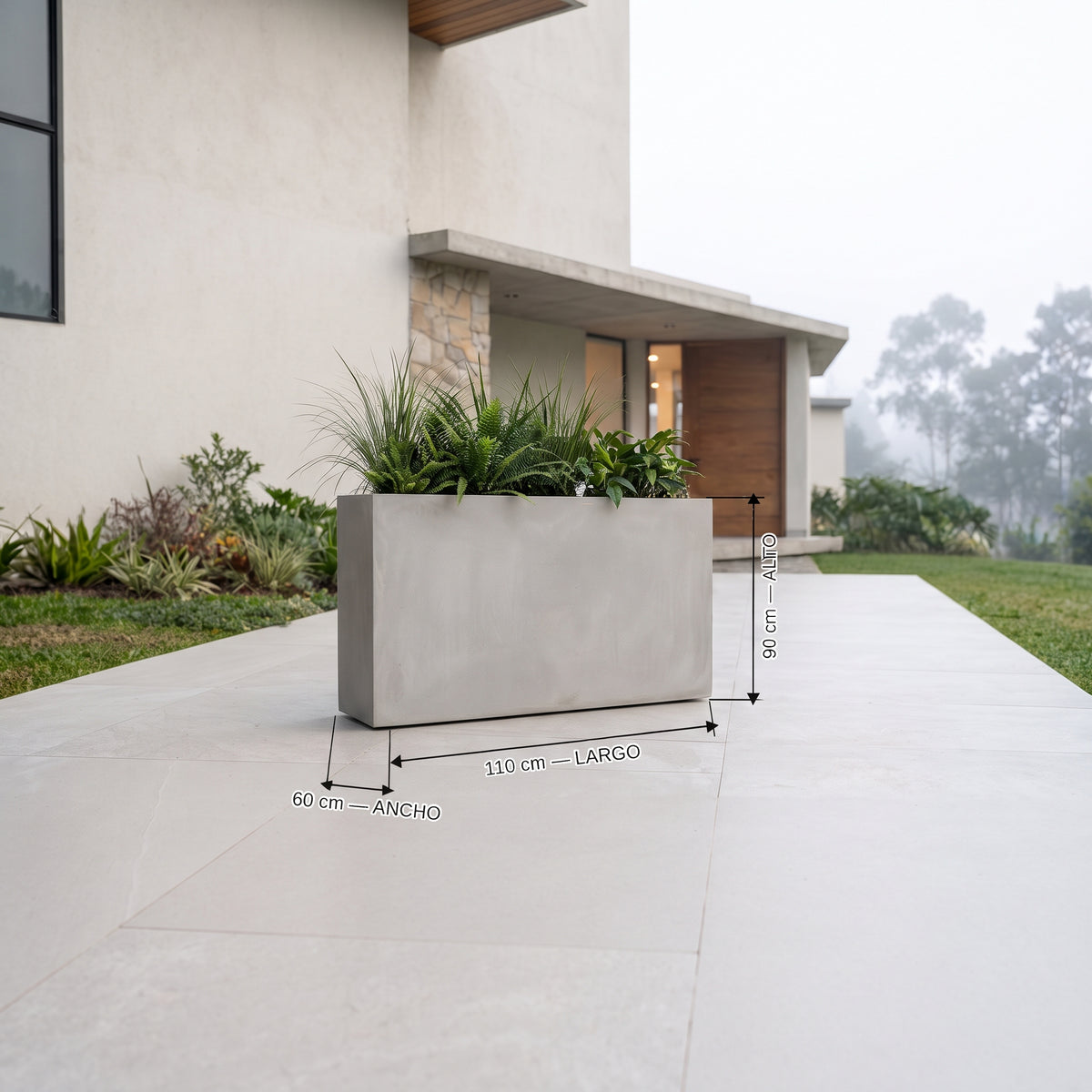 Jardinera en Concreto 110x60x90 cm