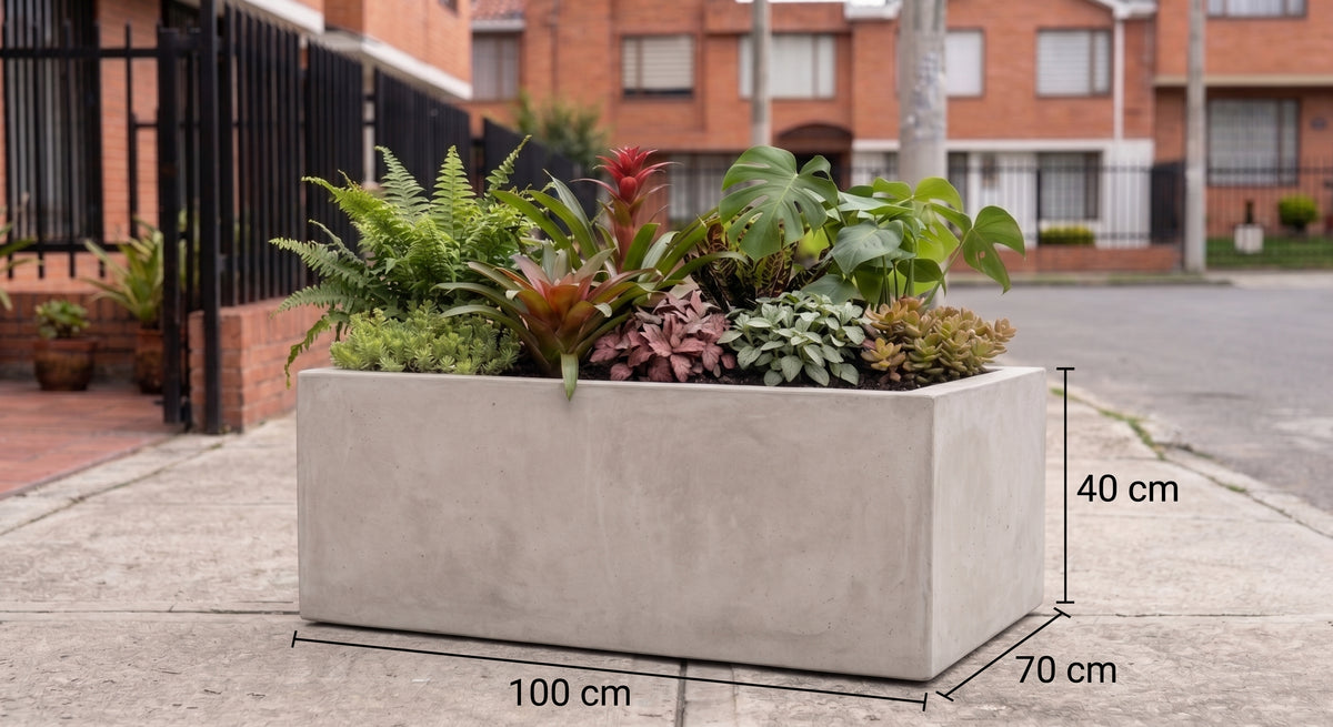 Jardinera en Concreto 100x70x40 cm — foto 5 de 5