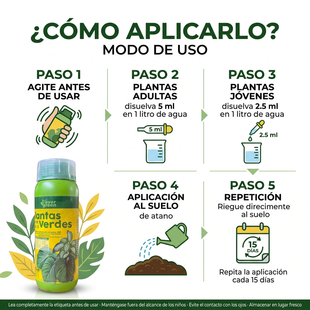 Fertilizante Evergreen Verde