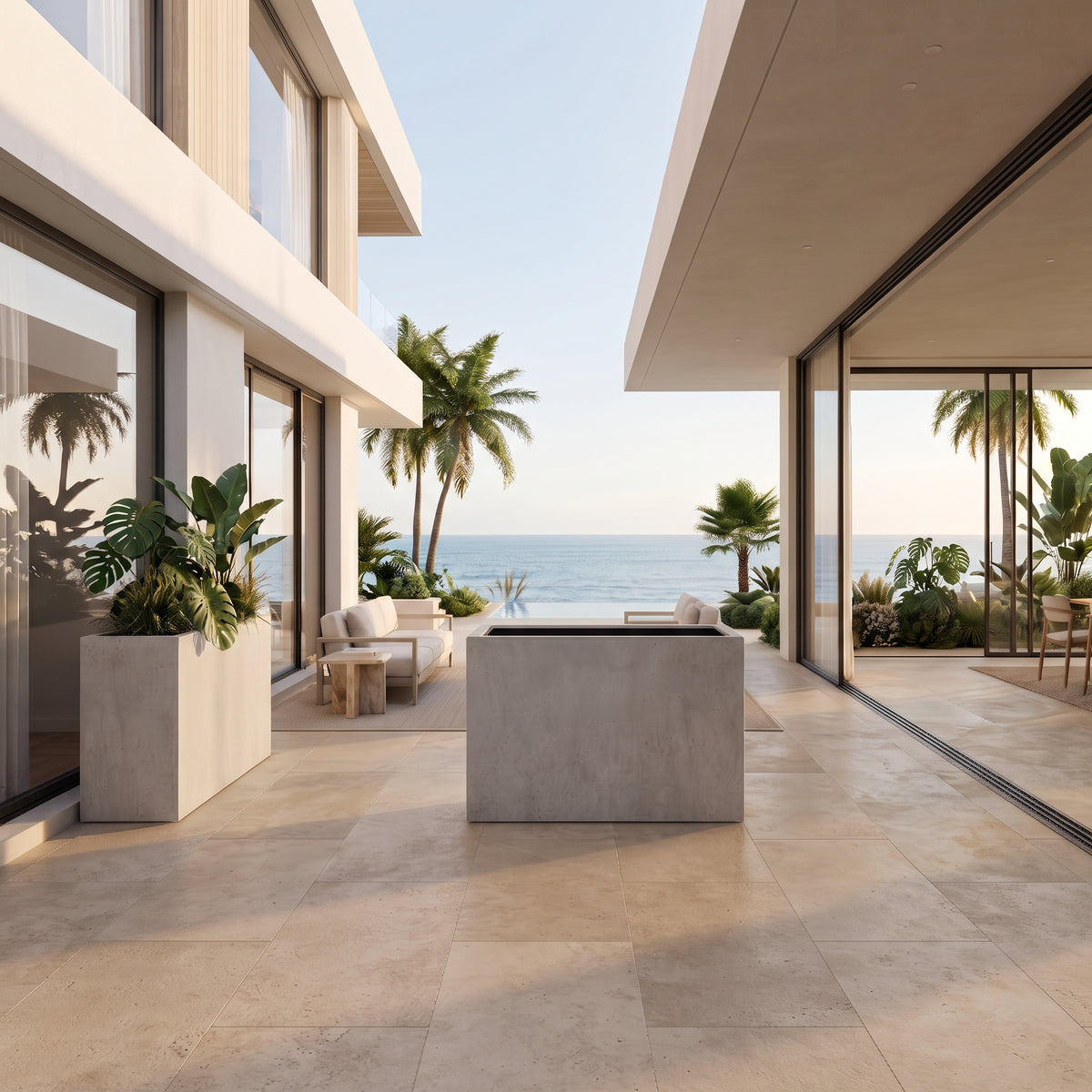 Jardinera en Concreto 110x50x100 cm