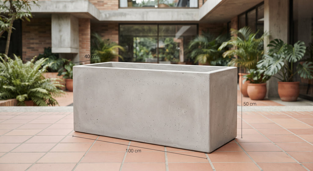 Jardinera en Concreto 100x40x50 cm — foto 5 de 5